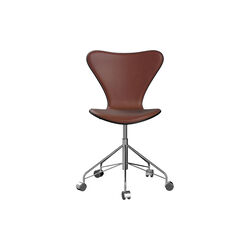 Serie 7&trade; 3117 forsidepolstret kontorstol, Grace Chestnut, Fritz Hansen