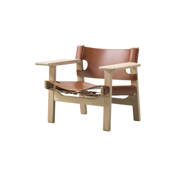 2226 Den Spanske Stol, cognac/s&aelig;bebehandlet eg, Fredericia Furniture