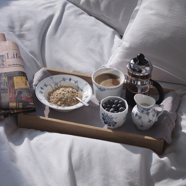 Musselmalet Riflet dyb tallerken Ø 17 cm, Royal Copenhagen