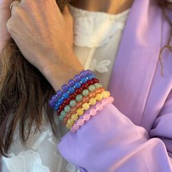 Jasmine small armb&aring;nd, peach, Nuni Copenhagen