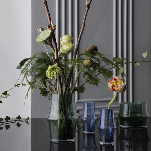 ARC vase, mørk blå, Holmegaard