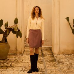 IR Gabrielle Cardigan, birch, Atelier R&ecirc;ve