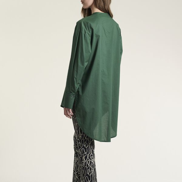 Core cotton tunika skjorte, deep grass green, BITTE KAI RAND