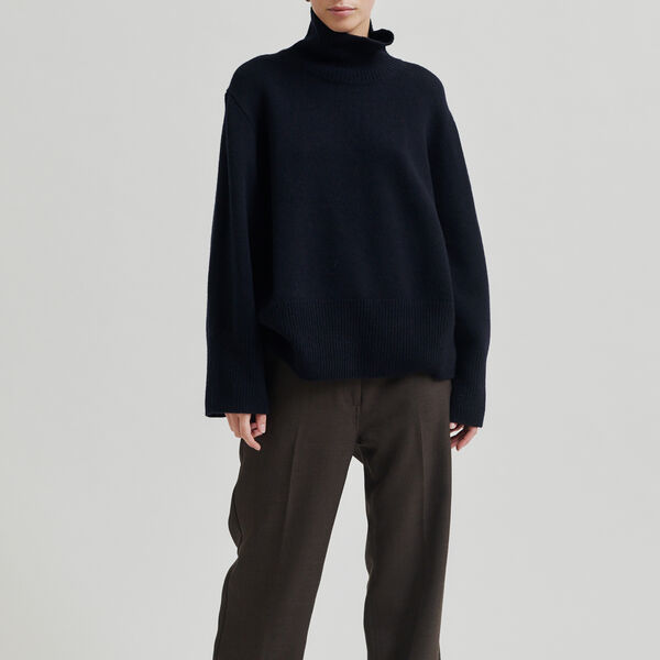 Alpha Knit T-Neck, night sky, Second Female