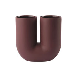 Kink Vase, deep red, Muuto