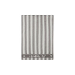 Icons Cotton Twill Waffle Striped Kitchen Towel, gray/white, Lexington