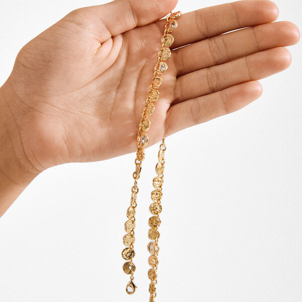 FIRE halsk&aelig;de, guldbelagt, Pilgrim