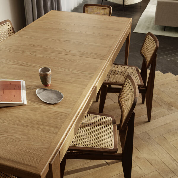 S-Table Dining Table Rectangular Extendable, matt lacquered oak, GUBI