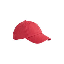 DOUGLAS Washed Dad Cap, red, UPFRONT