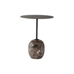 Lato Table LN8 Lounge Table, Emparador marble/warm black, &Tradition