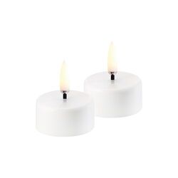 LED rechargeable tealight 2 stk., white, Uyuni Lighting