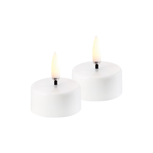 LED rechargeable tealight 2 stk., white, Uyuni Lighting