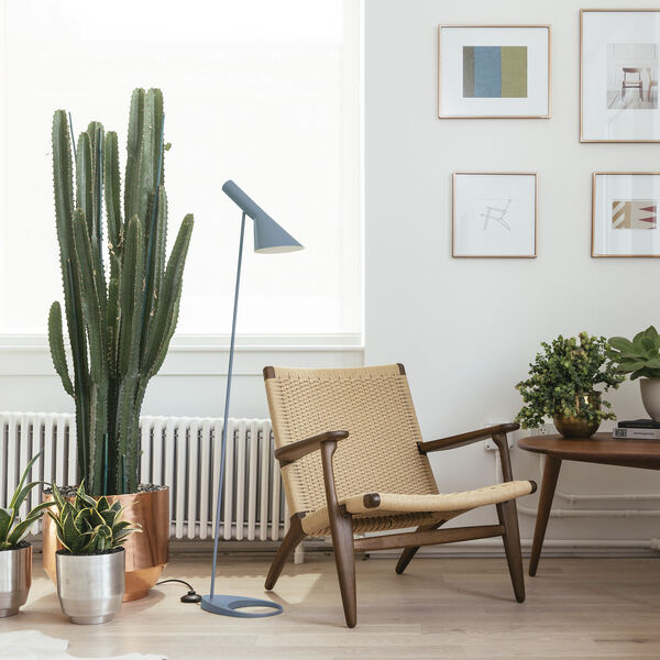 AJ gulvlampe, dusty blue, Louis Poulsen