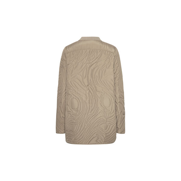 Short Quilt Jacket with Rib, coriander, Ilse Jacobsen Hornb&aelig;k