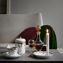 Stjerne Riflet Jul højhankskop og underkop 27 cl, Royal Copenhagen