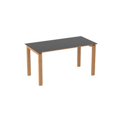 BPS176 Table, untreated oak/4166 charcoal, Bernh. Pedersen & S&oslash;n