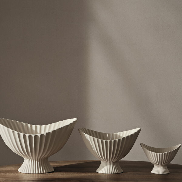 Fountain Skål Large, off-white, Ferm Living