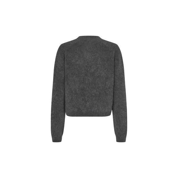 Andrea Knit Rib LS Cardigan, volcanic ash, Second Female