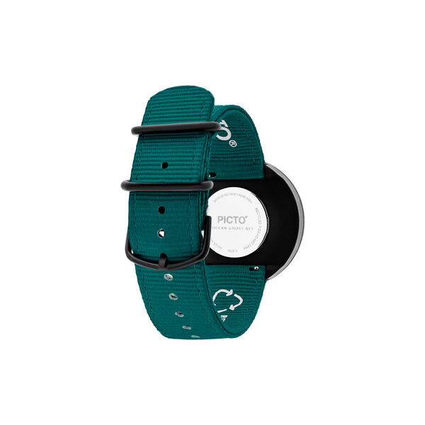 PICTO armbåndsur, ocean green/matt black/ocean green, PICTO