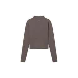 Butter Soft Half Zip True to body, dark brown, Rethinkit