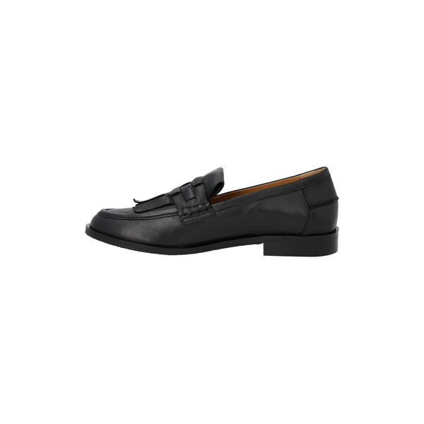 Loafer with braid detail, black, ANGULUS