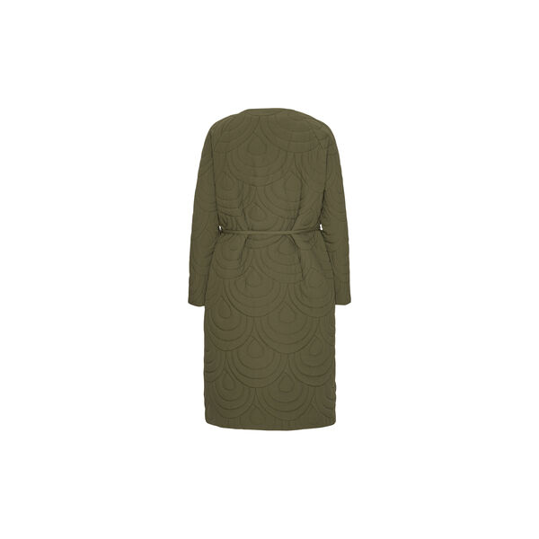 Long Quilted Jacket, olive night, Ilse Jacobsen Hornb&aelig;k
