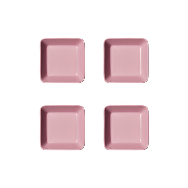 Teema firkantet fad 4 stk., rosa, Iittala