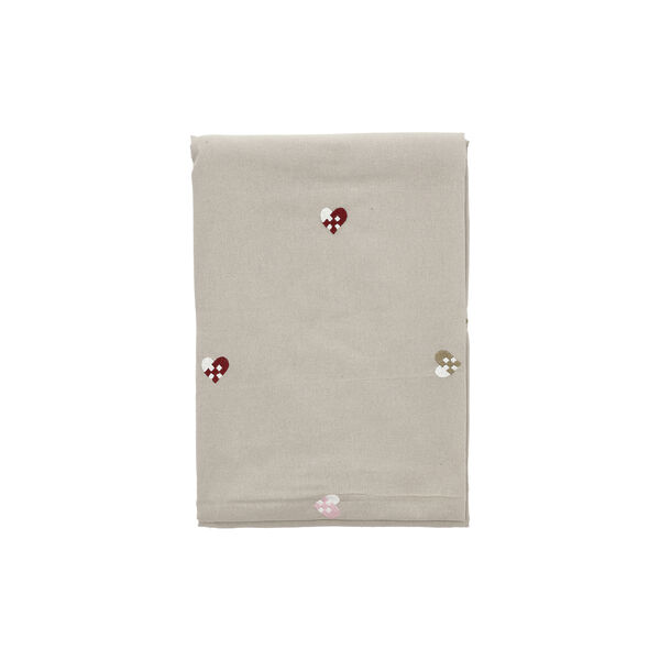 Christmas Hearts Embroidery juledug, rose, Södahl