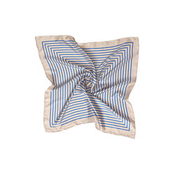 GRAPHIC&nbsp;STRIPES T&oslash;rkl&aelig;de, creme/bl&aring;, Bella Ballou