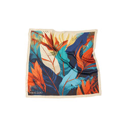 LEAF FALL Tørklæde, petrol, Bella Ballou