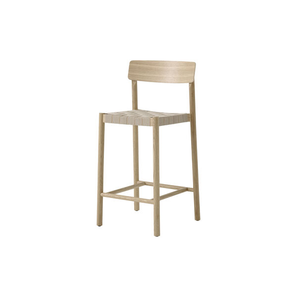 Betty TK12 Counter Chair, lacquered oak/natural, &Tradition