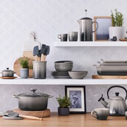 Signature rund st&oslash;bejernsgryde &Oslash; 20 cm, flint, Le Creuset