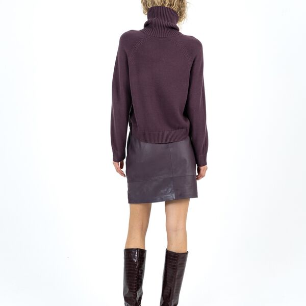 Leather miniskirt, bordeaux, Coster Copenhagen