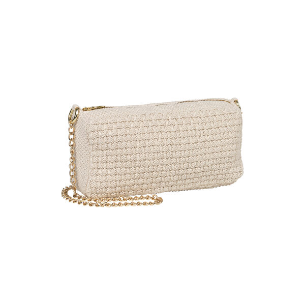 Strikket Clutch Kæde Petra, beige melange Strikket Clutch Kæde Petra, beige melange, By LOHN