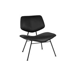 VL135 Cosy fuldpolstret loungestol, Ultra 41599/sort, VERMUND