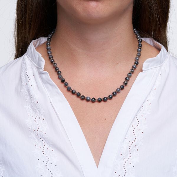 Estelle halsk&aelig;de, forgyldt/gr&aring;, Pure by Nat