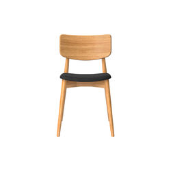 Chiara spisebordsstol, Davos 0522 Black/naturolieret eg, Bruunmunch Furniture