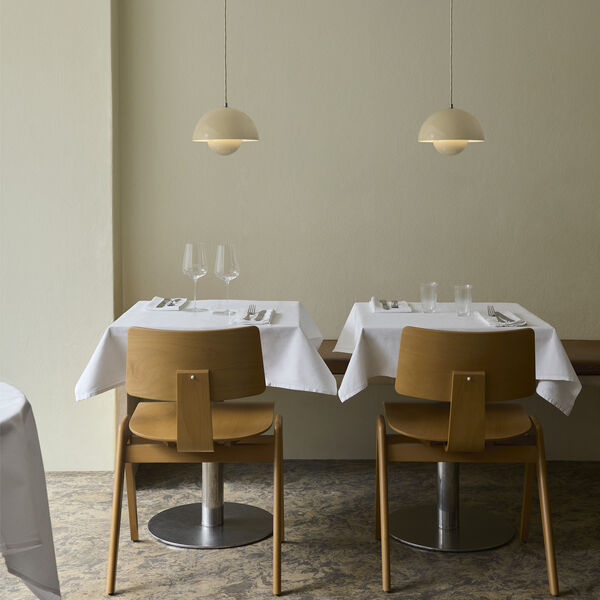 Flowerpot VP1 Pendant, ivory, &Tradition