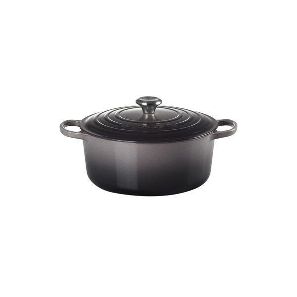 Signature rund gryde &Oslash; 28 cm, flint, Le Creuset