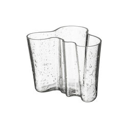 Alvar Aalto vase 12 cm, bobleglas klar, Iittala