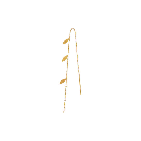 Three Leaves Earring Single, gold, Stine A Jewelry