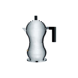 Pulcina espressokande, sort, Alessi