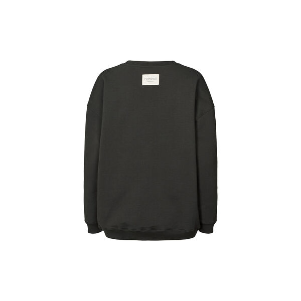 Sweat Shirt Logo, almost black, Rethinkit