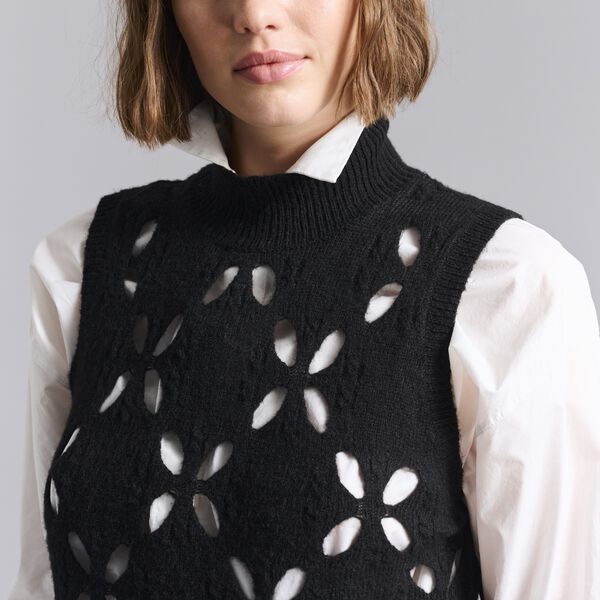 Lantern ærmeløs bluse, black, BITTE KAI RAND