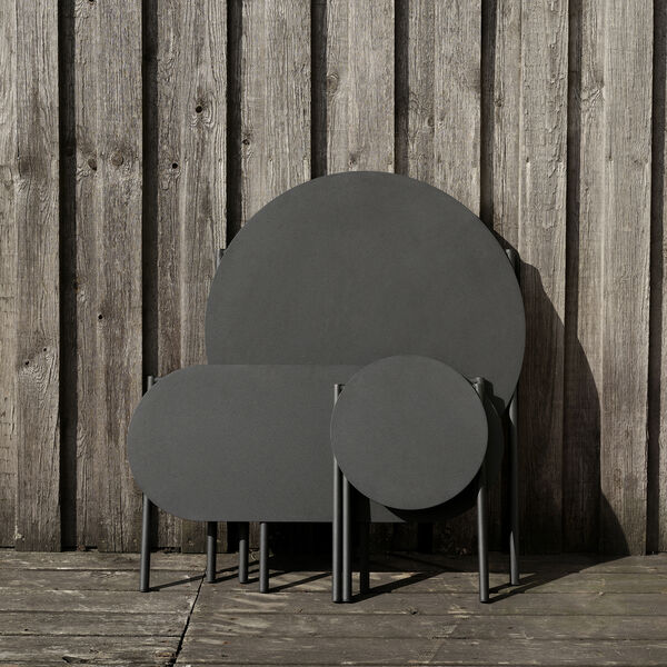 Disc b&aelig;nk, black, Zone Denmark