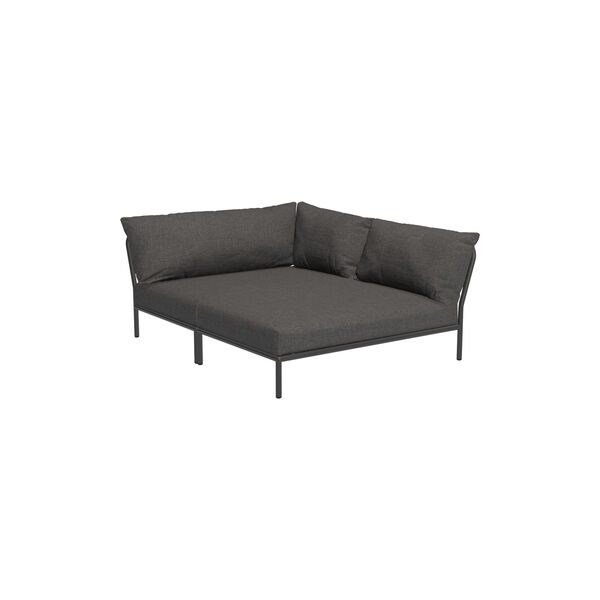 LEVEL2 Cozy højrevendt loungesofa, Basic dark grey, HOUE