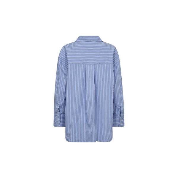 PD-Nikki Poplin Stripe Shirt, blue glow, Pieszak