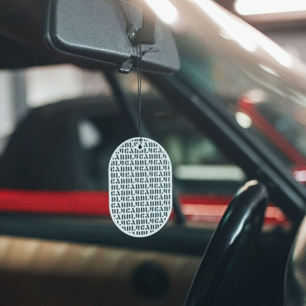 No. 7 Scented Car/Room Tag, Raspberries/Rose, Candly & Co