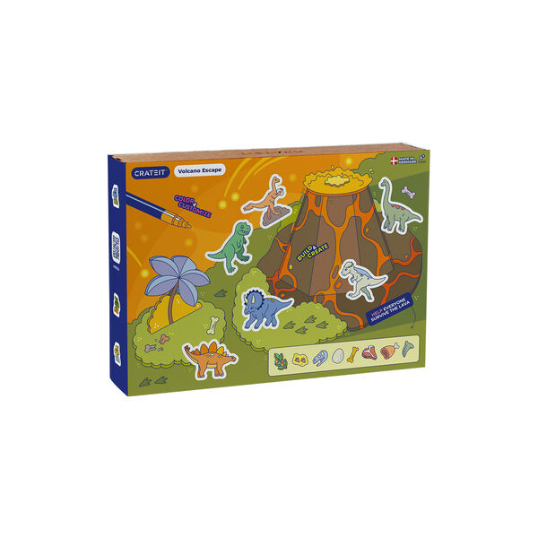 Dinosaur trælegetøj |Flugt fra vulkanen, Crateit
