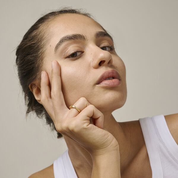 Heart Ring, forgyldt, ENAMEL Copenhagen